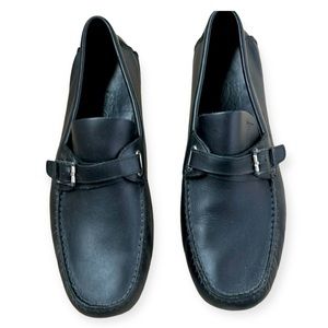 Men’s Ferragamo leather driving moccasin Size 10 1/2, lightly used,